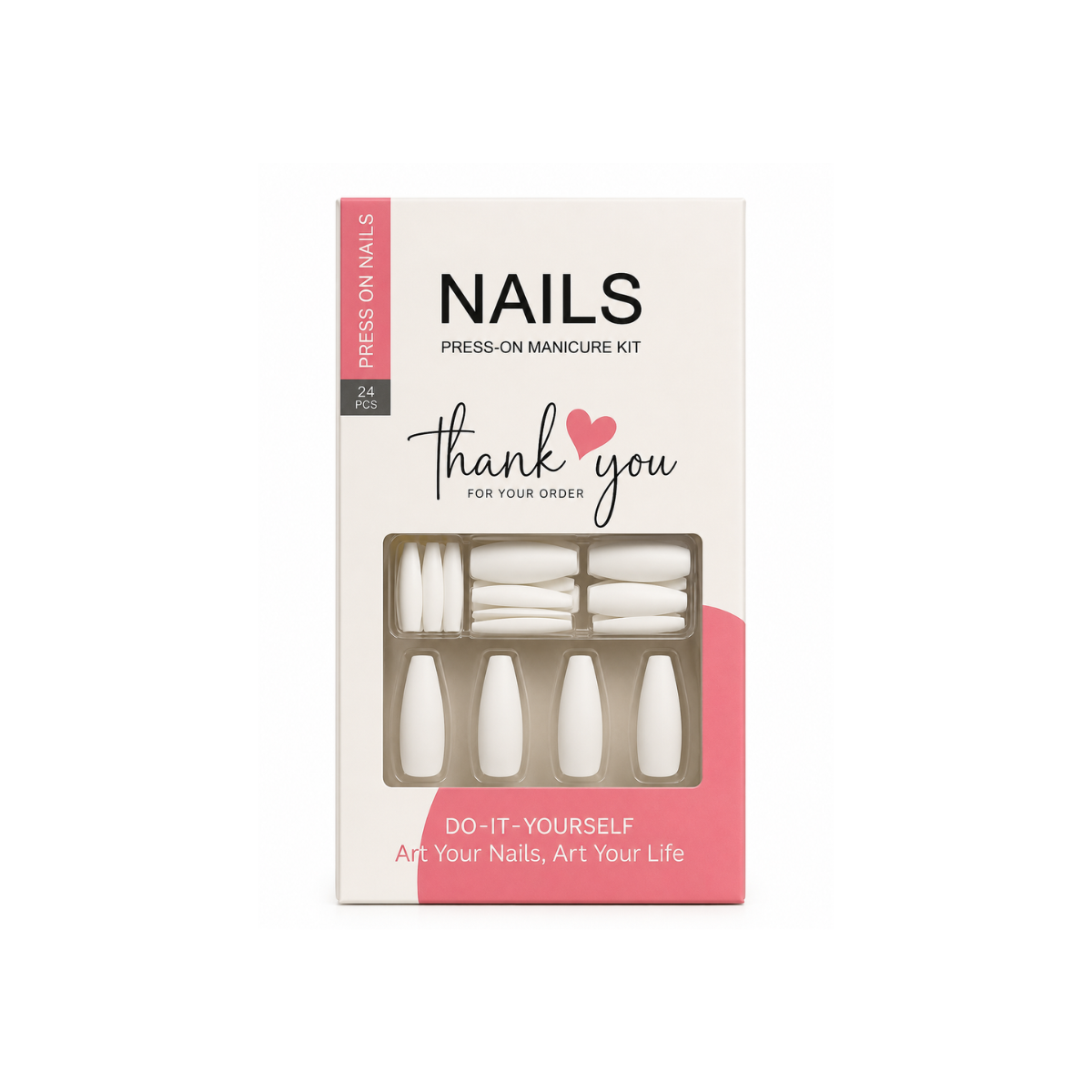 Uñas Press On Coffin