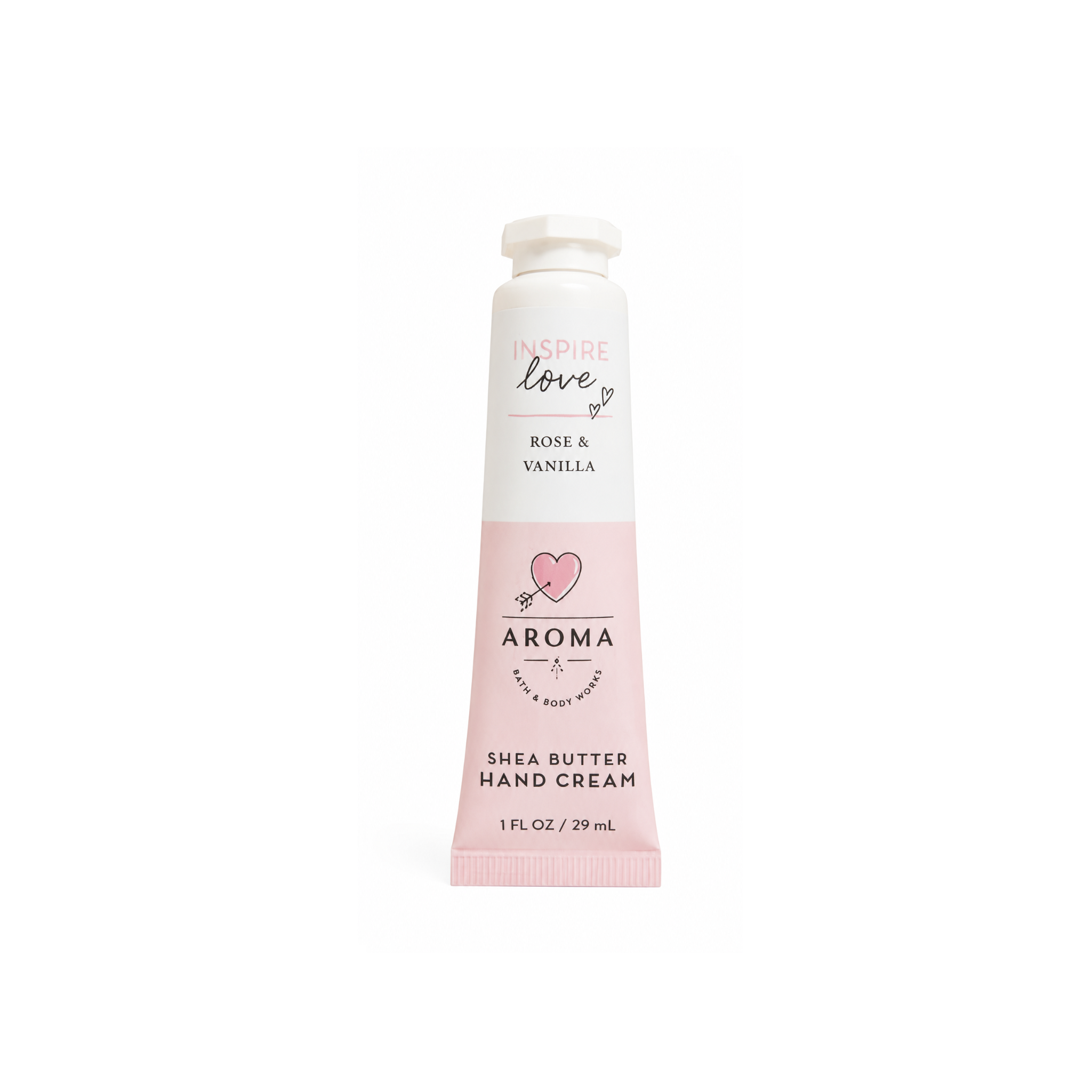 Bath & Body Works Aroma Inspire Love Rose & Vanilla | Shea Butter Hand Cream 29 ml
