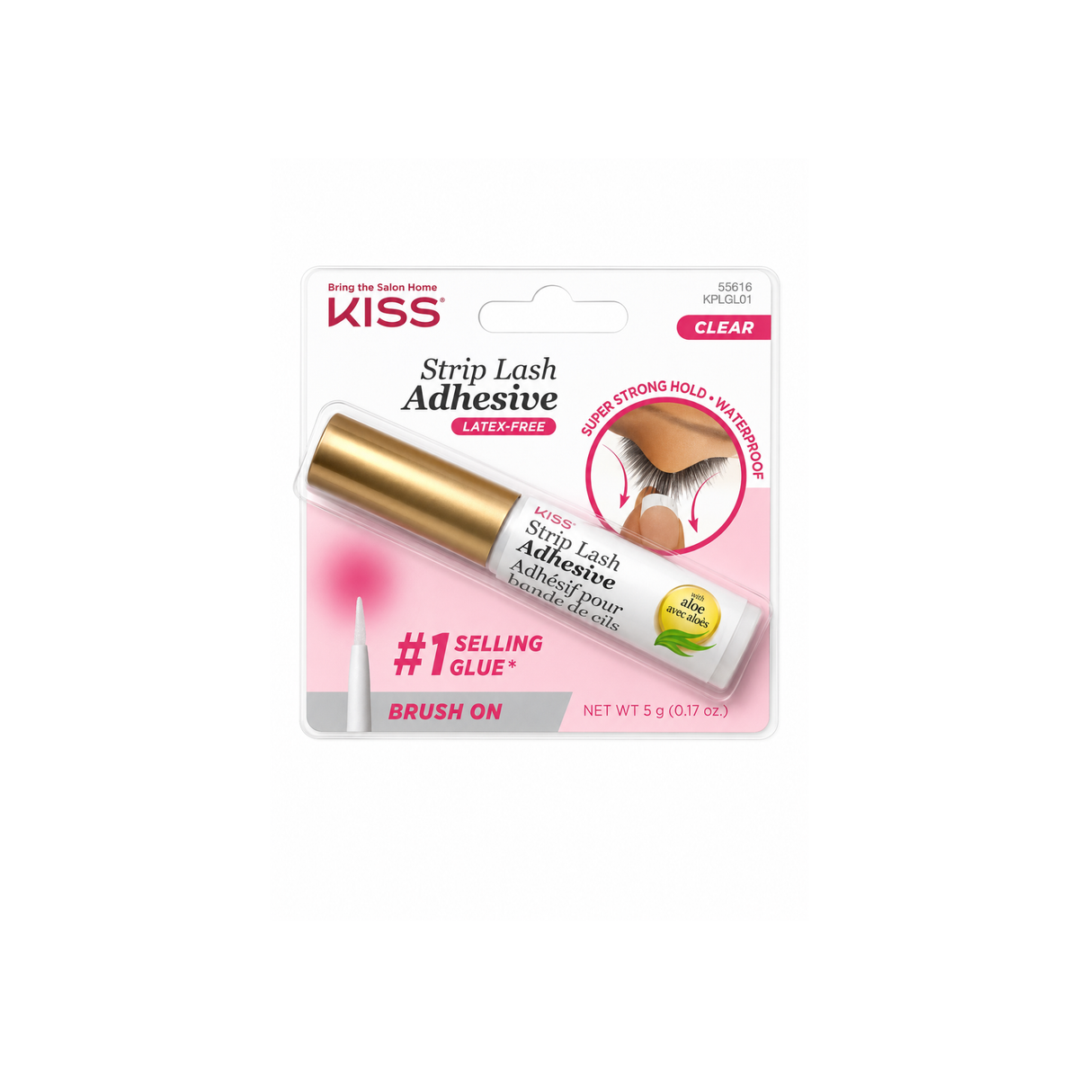 Pegamento para Pestañas Postizas KISS Strip Lash Adhesive Clear | Transparente | 5 g