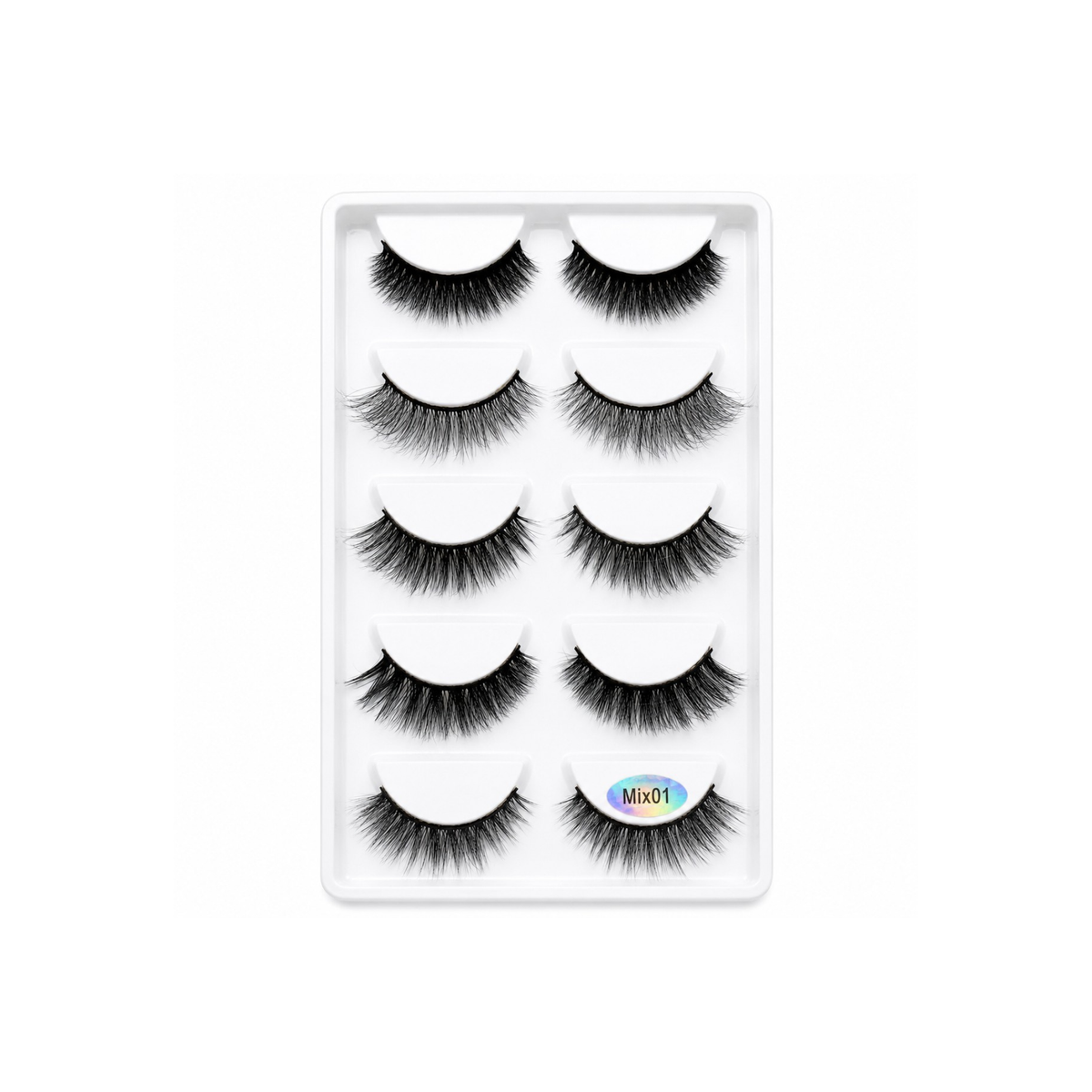 Pestañas Efecto 3D  Set de 5 Pares