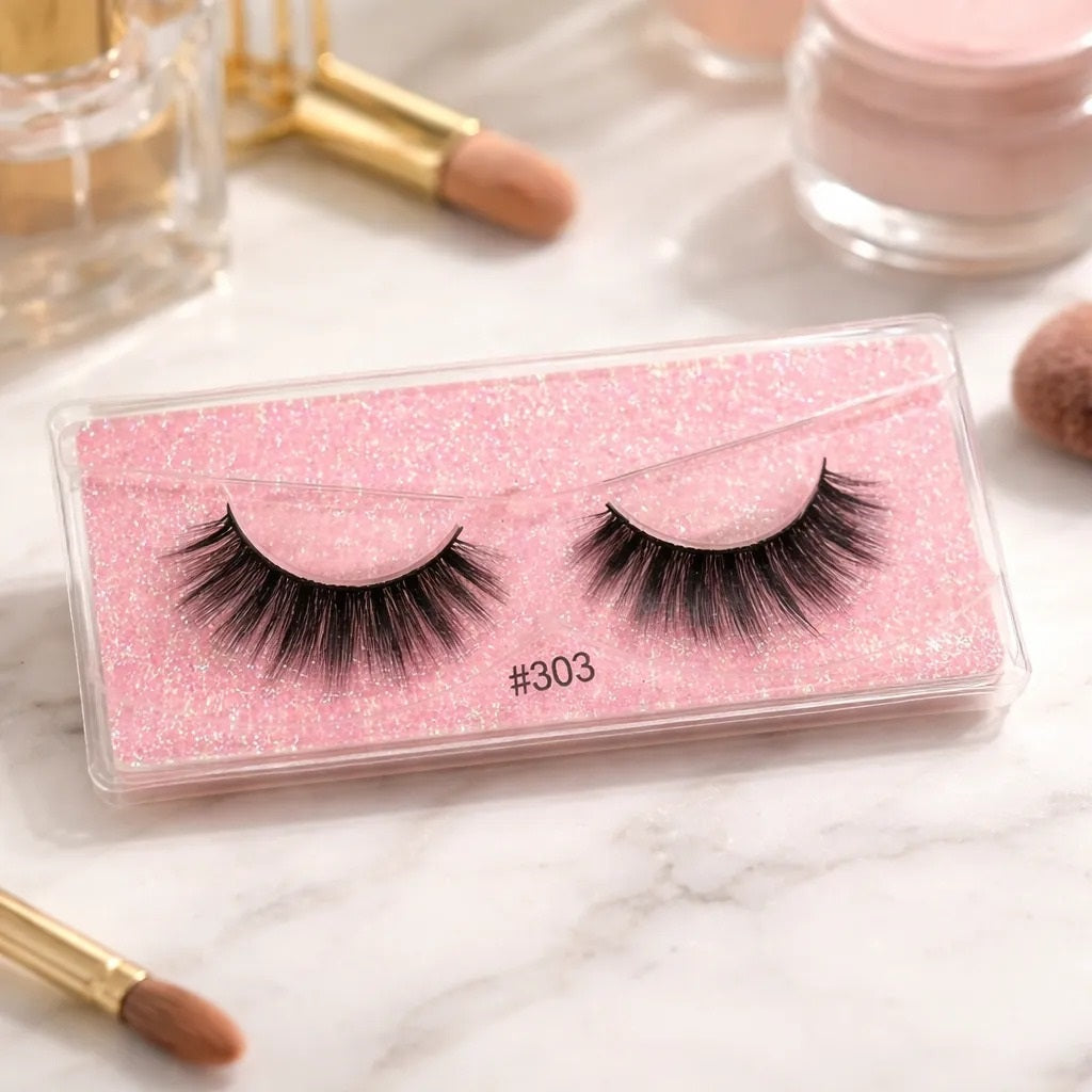 Pestañas Postizas 3D Mink (Fibras Sintéticas)