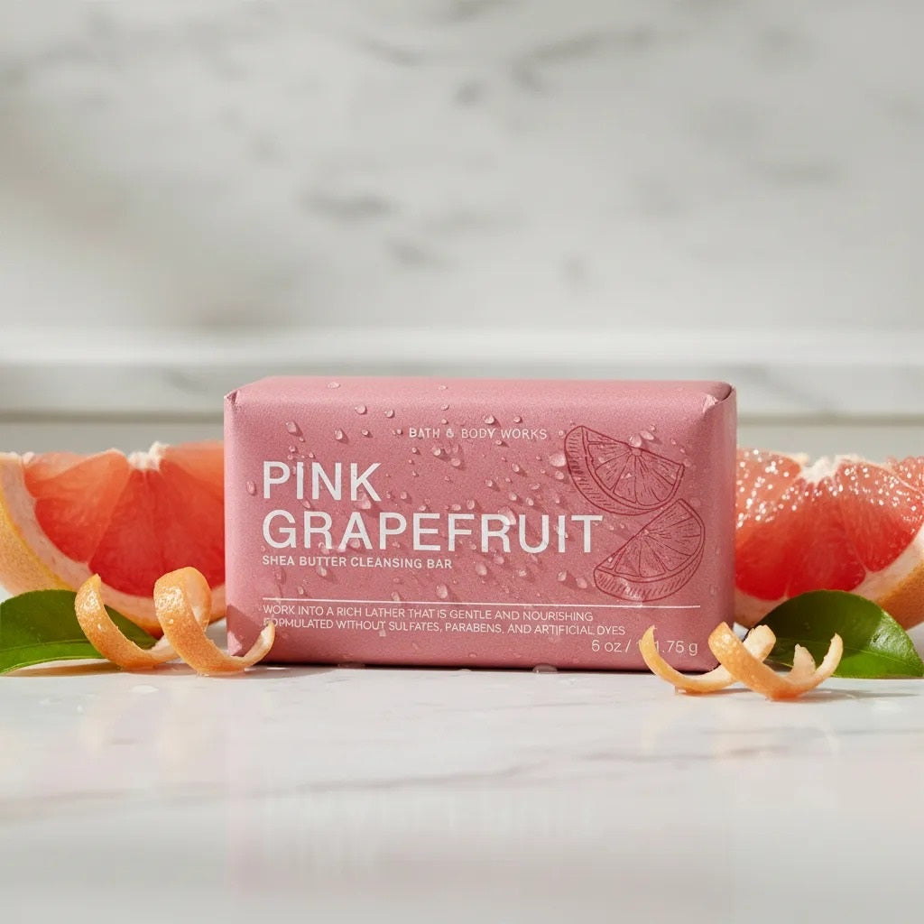 Pink Grapefruit Jabón en Barra de Manteca de Karité