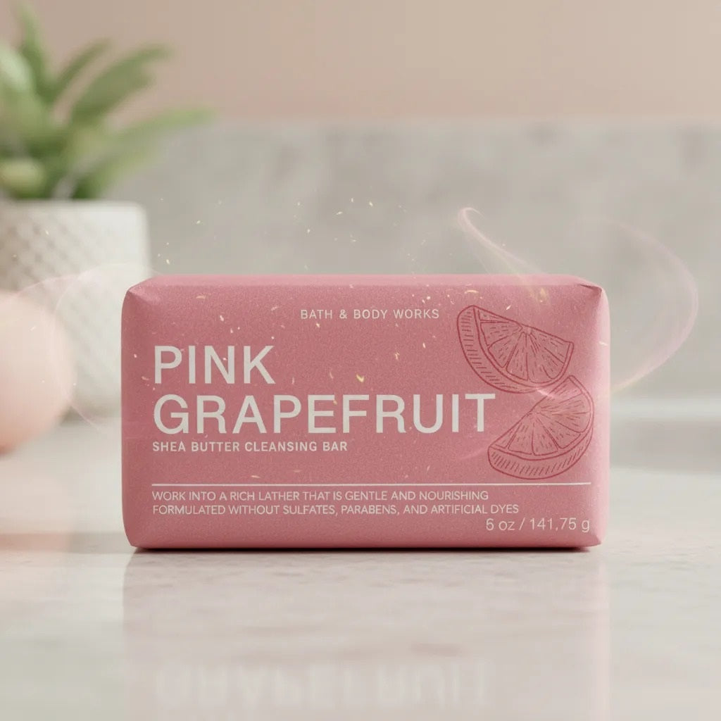 Pink Grapefruit Jabón en Barra de Manteca de Karité