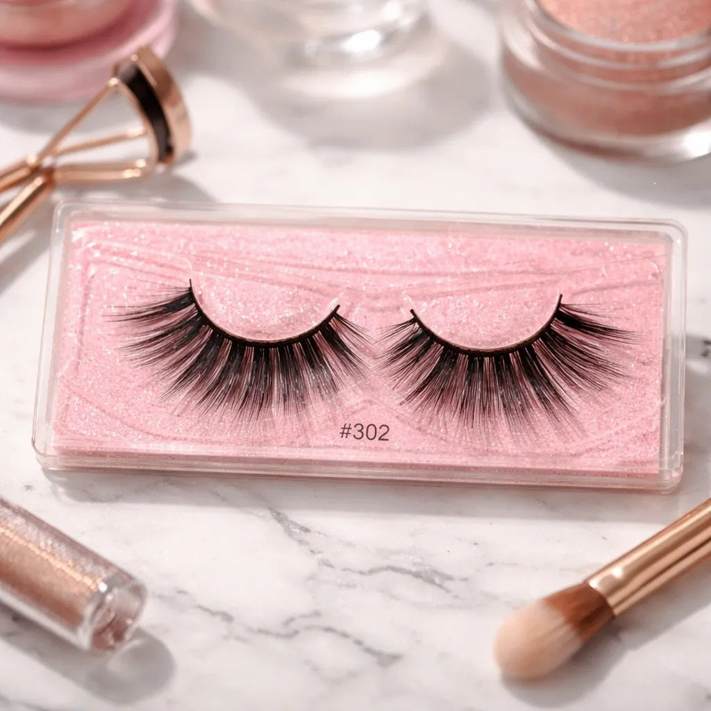 Pestañas Postizas 3D Mink (Fibras Sintéticas)