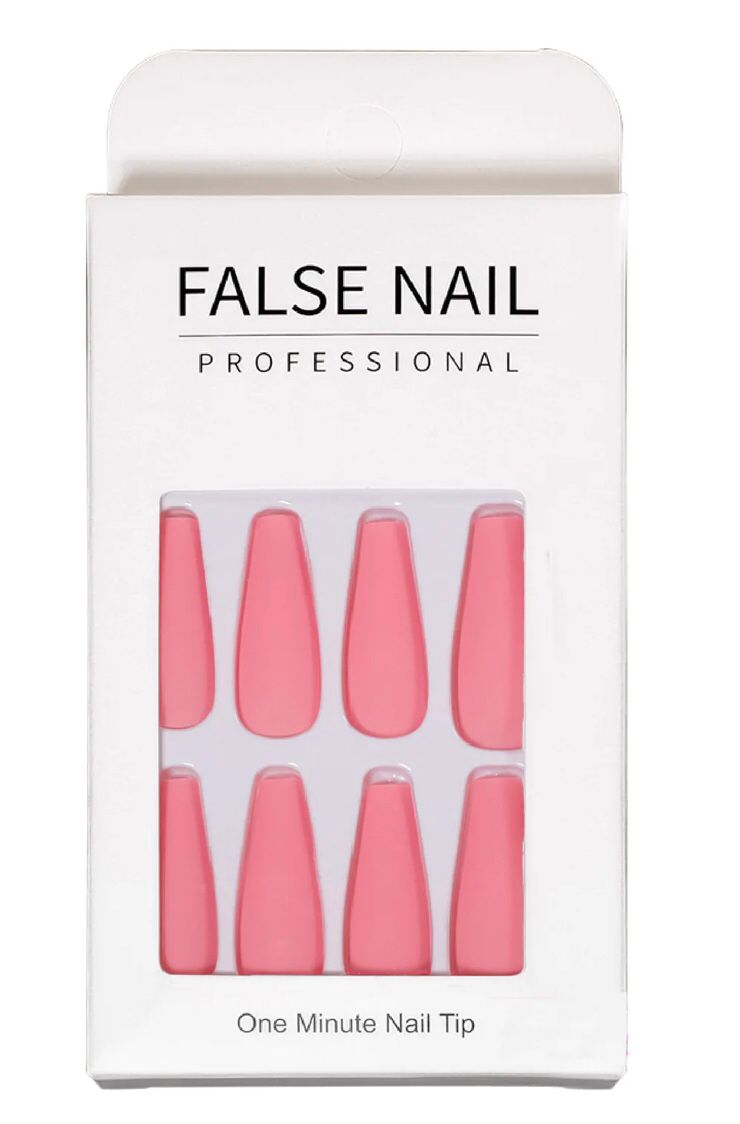 Uñas Press On estilo "Coffin" Tonos Mate