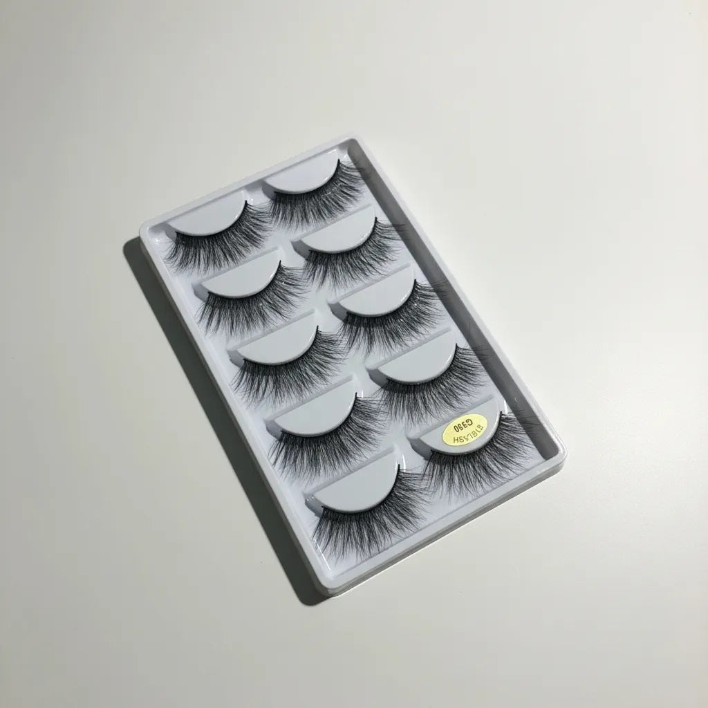 Pestañas Efecto 3D o "Visión Sintético" Set de 5 Pares