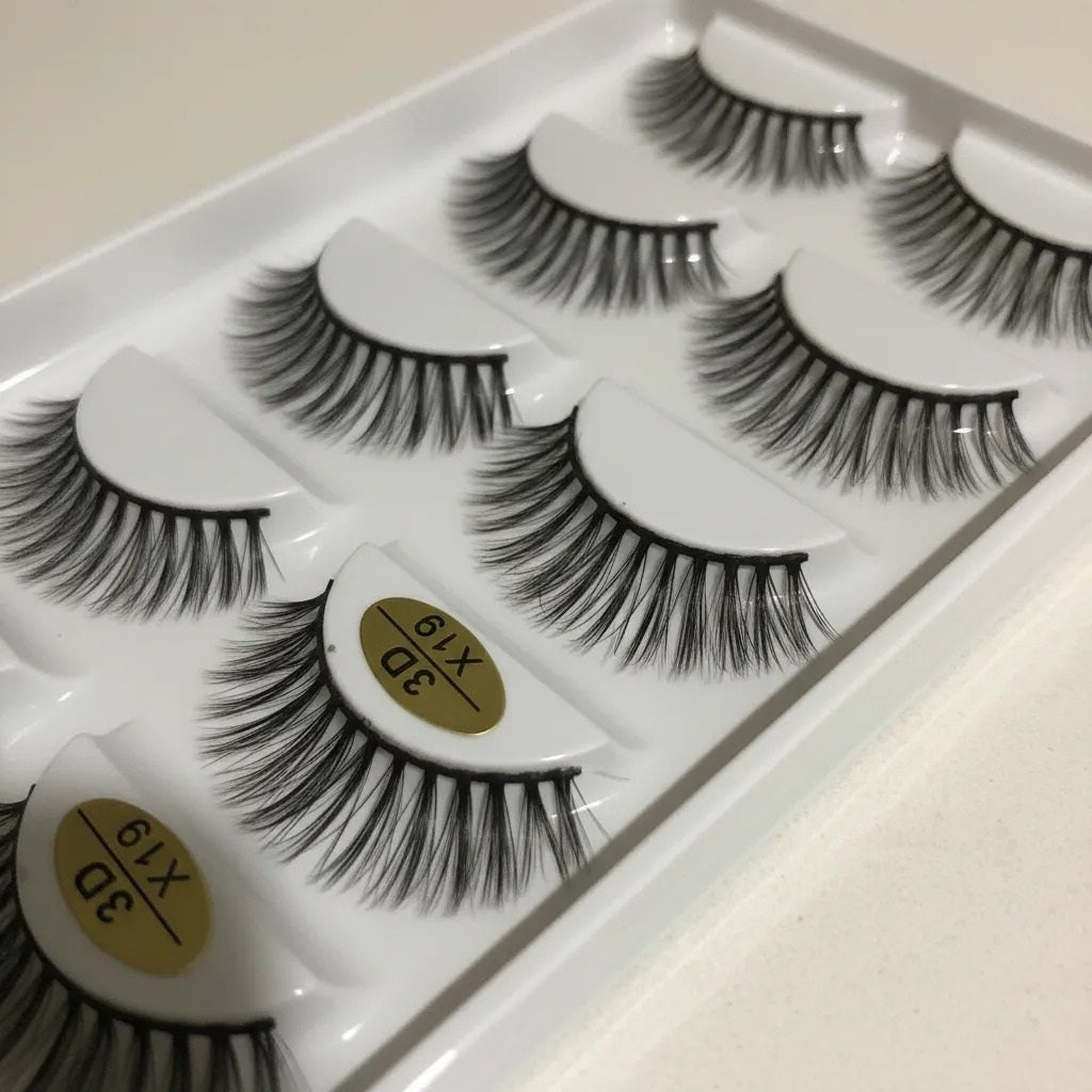 Pestañas Efecto 3D o "Visión Sintético" Set de 5 Pares